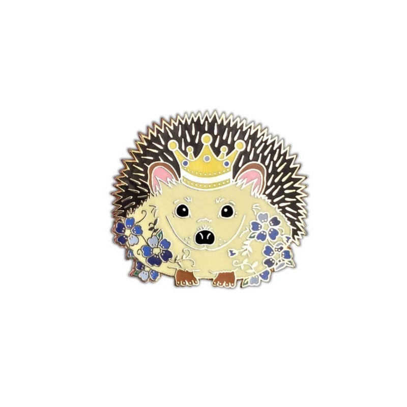 The Crowned Rabbit – Hedgehog Enamel Pin