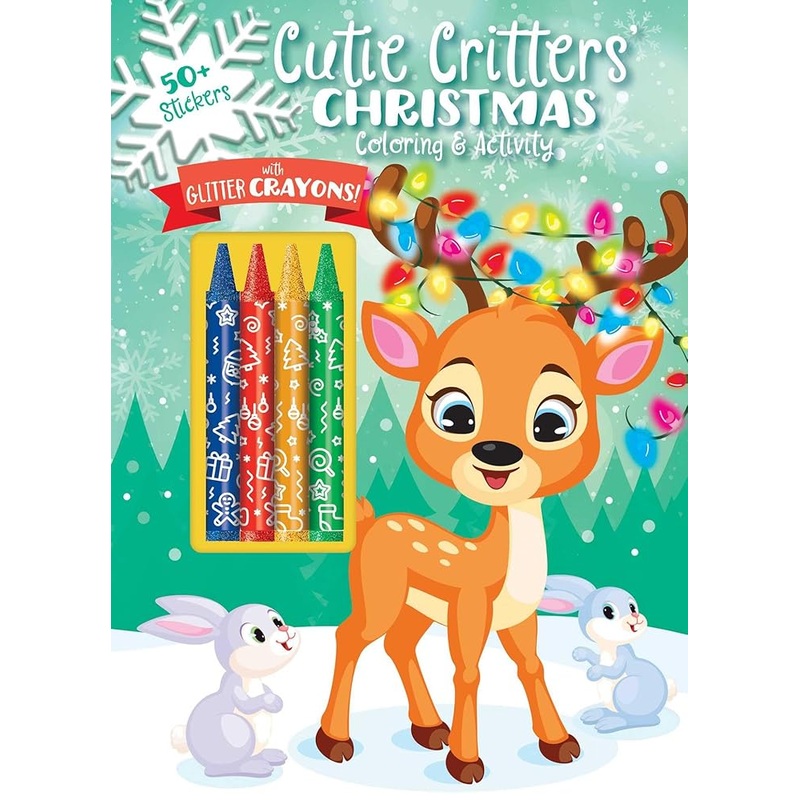 Cutie Critters’ Christmas (Color & Activity with Crayons)