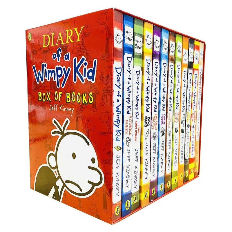 12 X Diary of a Wimpy Kid by Jeff Kinney – 12 Books Collection Set