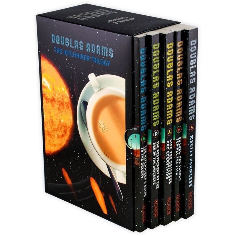Hitchhikers Guide to the Galaxy Trilogy Collection 5 Books Set Douglas Adam