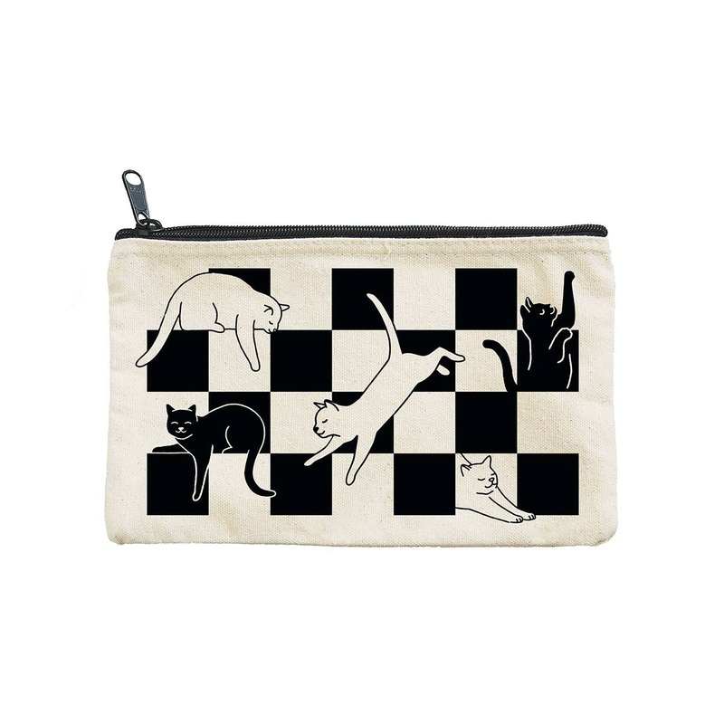 Seltzer Goods – Checker Cats Pouch