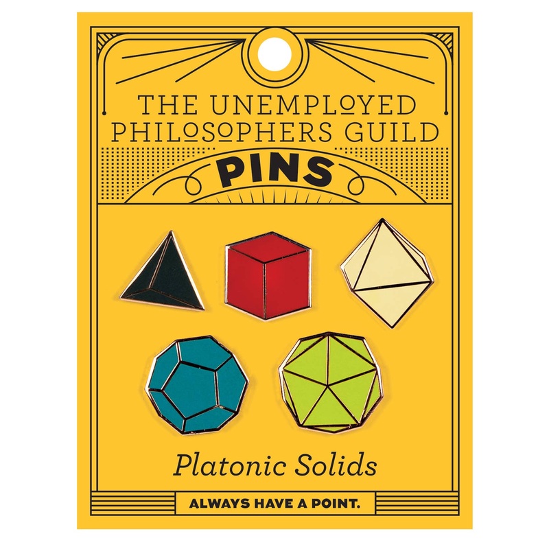 Unemployed Philosophers Guild – Platonic Solid Pins