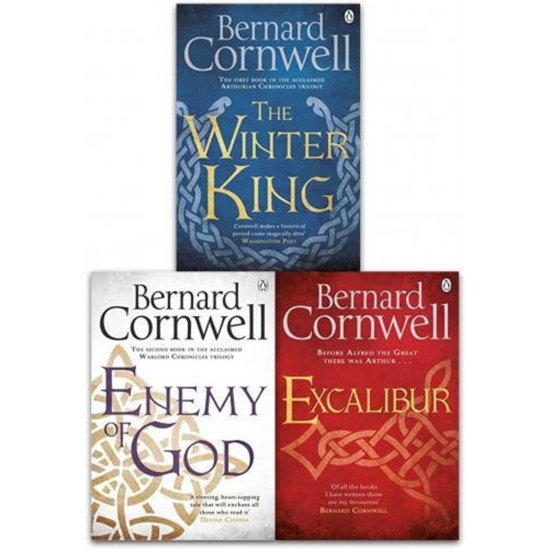Bernard Cornwell Warlord Chronicles Collection 3 Books Set The Winter King Excalibur And  Enemy Of..