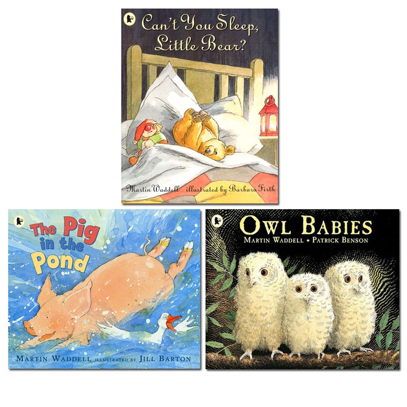 Martin Waddell Collection 3 Books Set (Can’t You Sleep Little Bear? Owl Babies, Pig in the Pond)