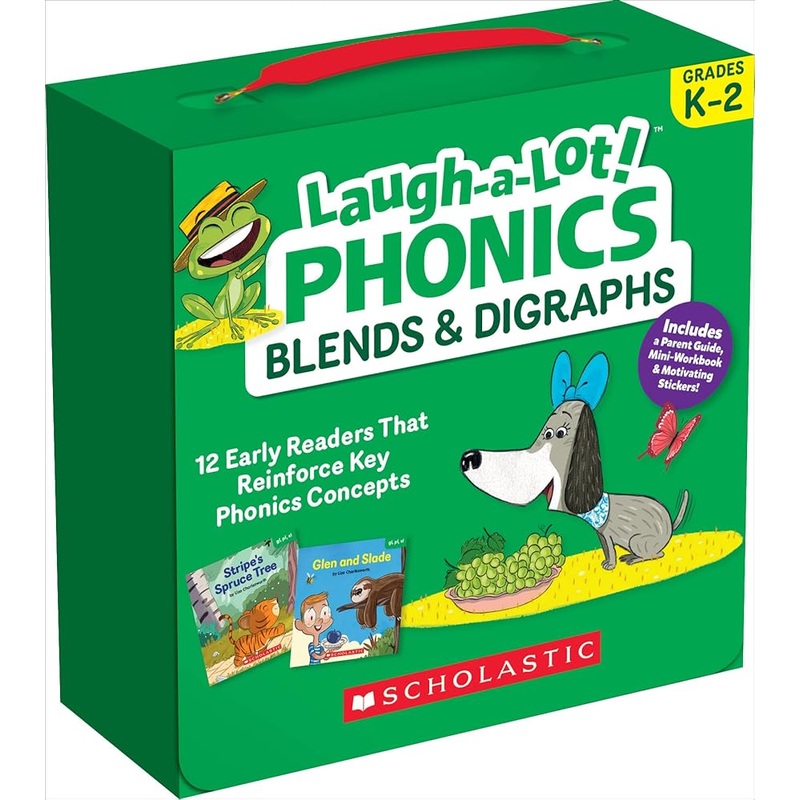Scholastic Laugh-A-Lot Phonics: Blends & Digraphs (Parent Pack) Boxed Set, Paperback, 12 per Pack (SC-736582)