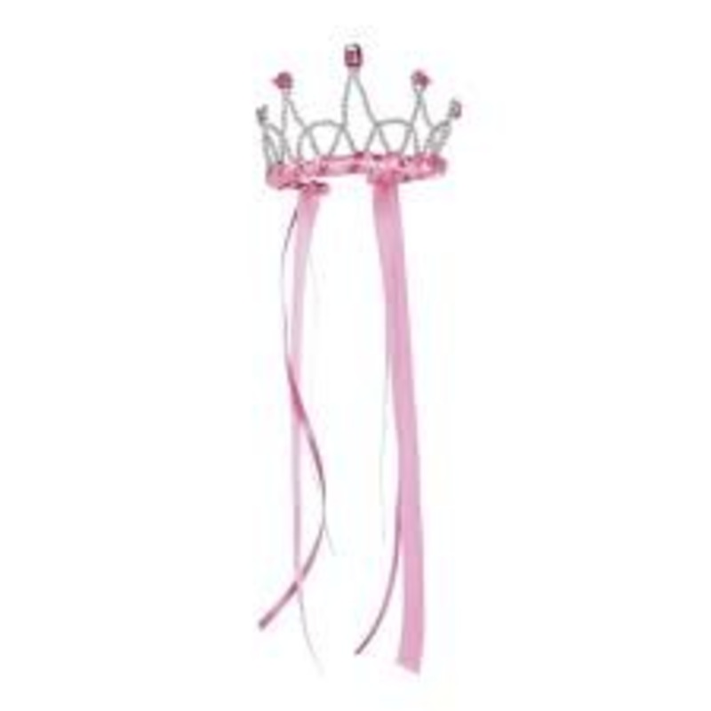 Ribbon Princess Crown, Dark Pink