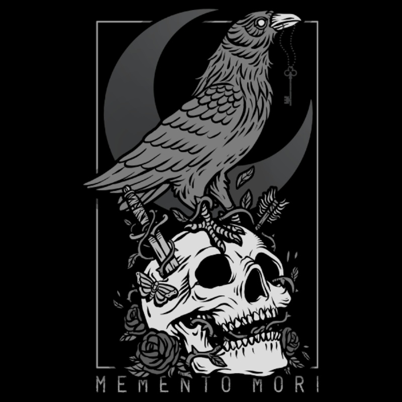 Wicked Clothes – ‘Memento Mori’ Hoodie: Large