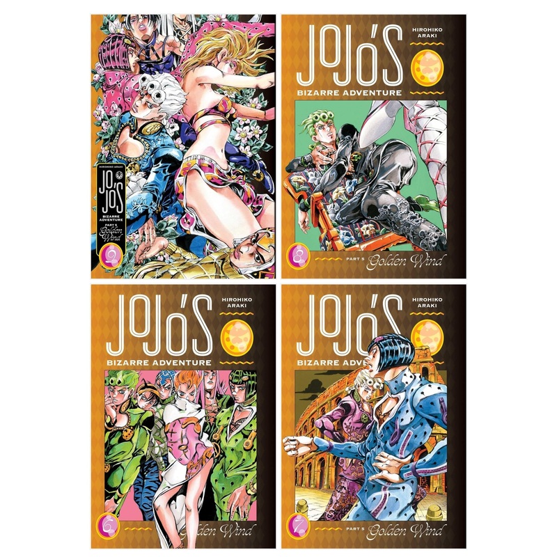 JoJo’s Bizarre Adventure Part 5 – Golden Wind Series 4 Books Collection Set (Vol 6-9) by Hirohiko Araki