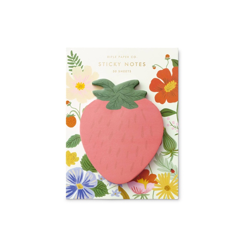 Rifle Paper Co. – Strawberry Sticky Notes