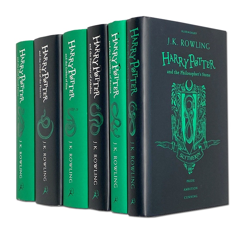 Harry Potter 6 Books Set Collection Slytherin Edition By J.K Rowling