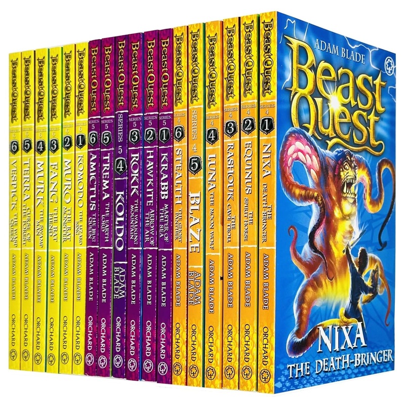 Beast Quest The Battle Collection 18 Book Set (Series 4-6) by Adam Blade -Children’s Fantasy Adventure, Epic Battles, Fiction Series for Young Readers