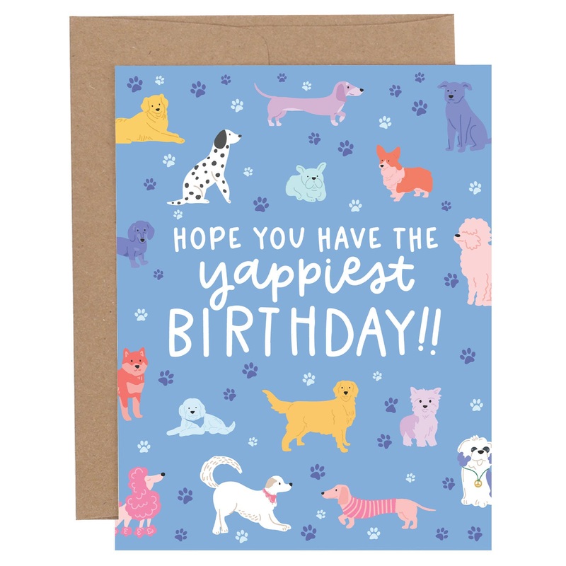 Greeting Card – Yappiest Dog Birthday