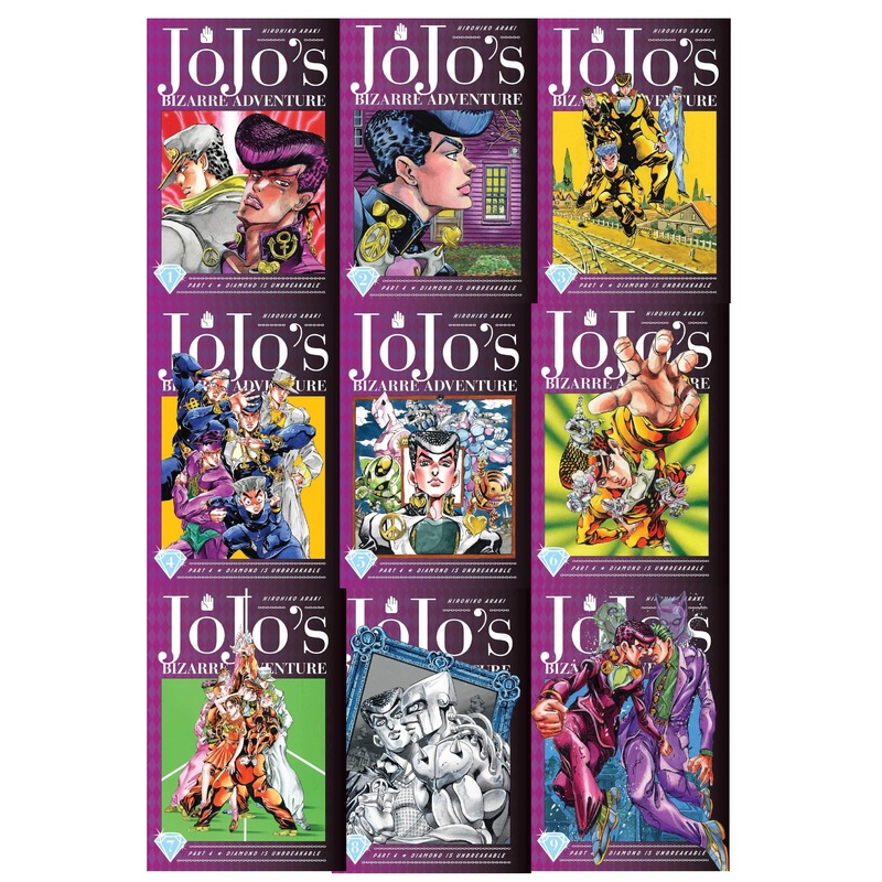 Jojos Bizarre Adventure Part 4 Diamond Is Unbreakable Vol 1-9 Collection 9 Books Set