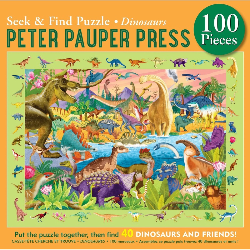 Seek and Find Puzzle Dinosaurs