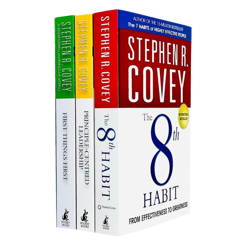 Stephen R. Covey Collection 3 Books Set (The 8th Habit, First Things First, Principle-centered Leadership)
