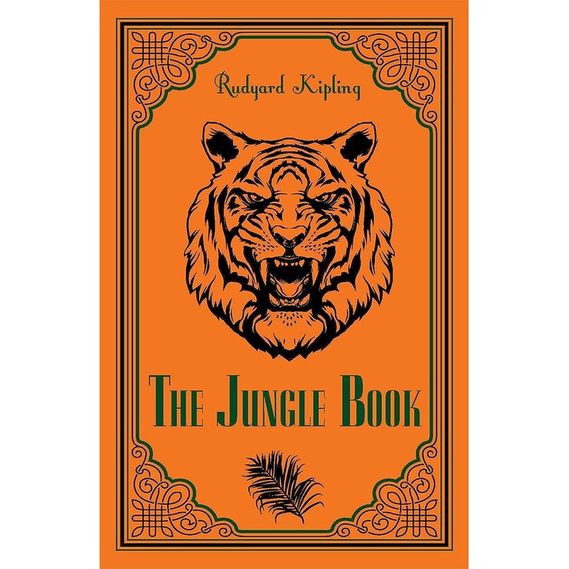 The Jungle Book Rudyard Kipling Classic Novel, (Adventure with Mowgli, Jungles of India, Journey of Self Discovery), Ribbon Page Marker, Perfect for Gifting