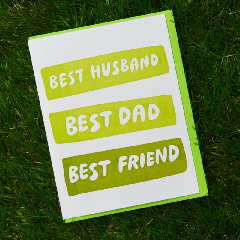 Best Husband/Dad/Friend Father’s Day Letterpress Card