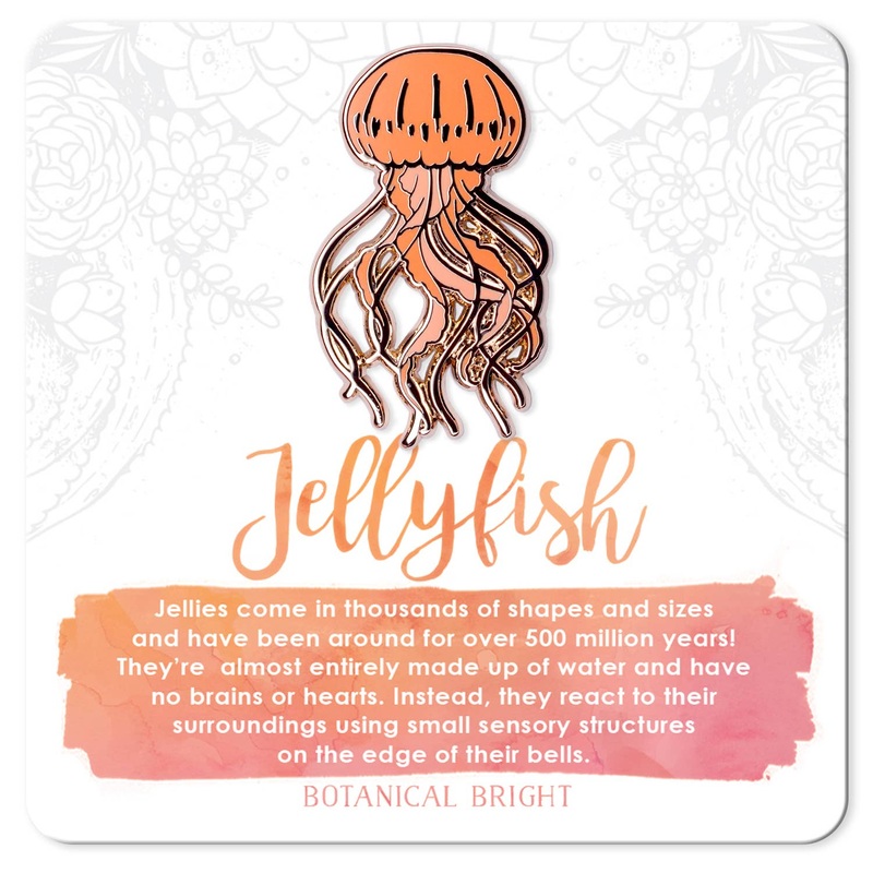 Botanical Bright – Jellyfish Enamel Pin