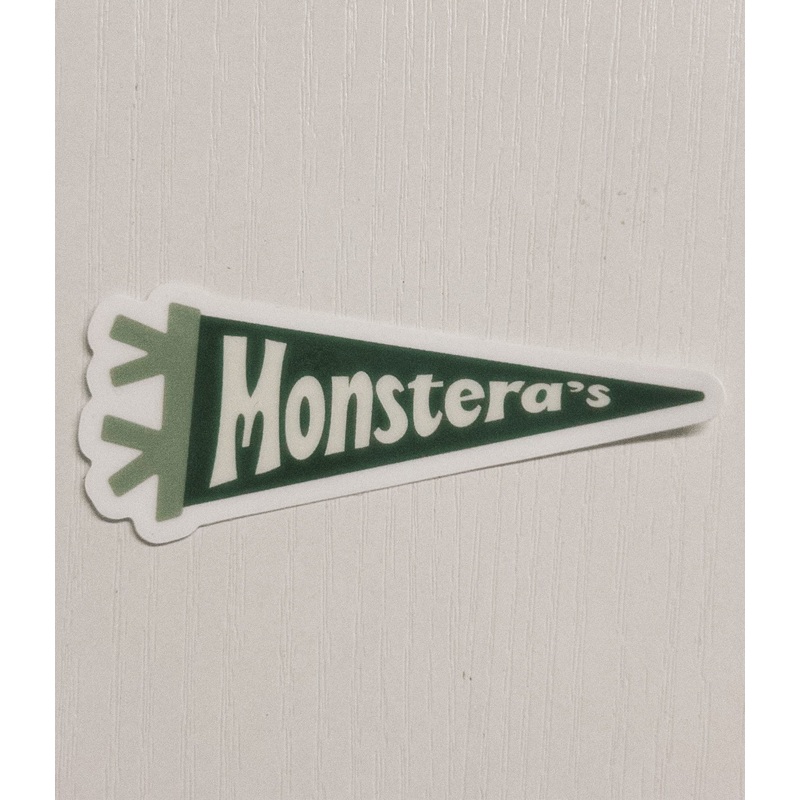 Monstera’s Pennant Sticker