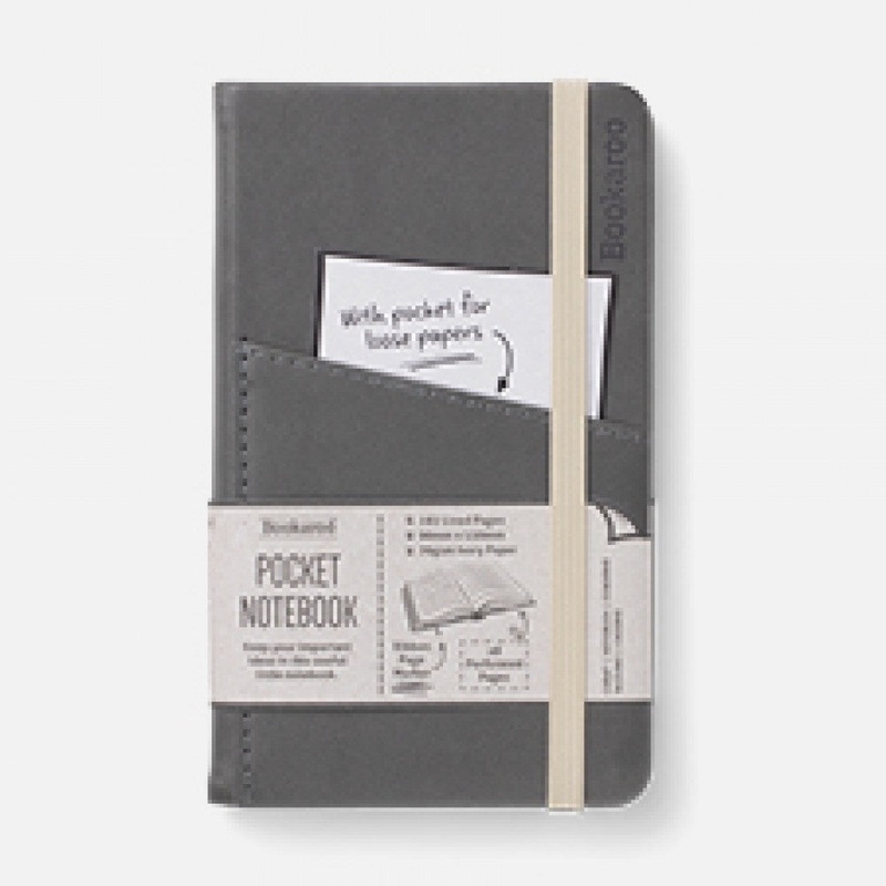 BOOKAROO A6 POCKET NOTEBOOK – CHARCOAL