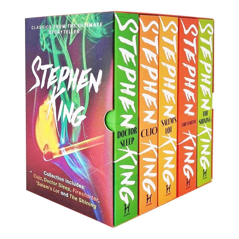 Stephen King 5-Book Box Set: Cujo, The Shining, Doctor Sleep & More – Classic Horror, Thrillers, Must-Read Spooky Stories for 12+ Years