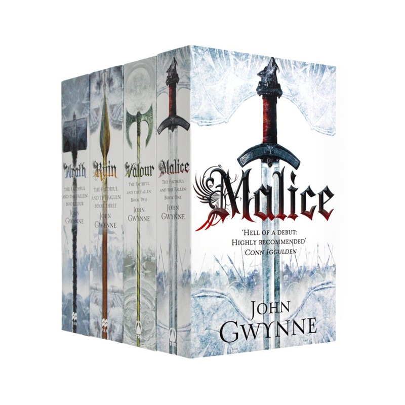 John Gwynne Faithful and the Fallen Collection  4 Books Set: Ruin, Valour, Malice & More | Epic Fantasy Adventure Series| High & Dark Fantasy Novels