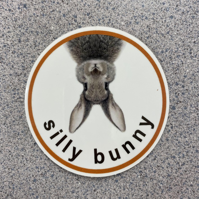 Silly Bunny Logo Sticker