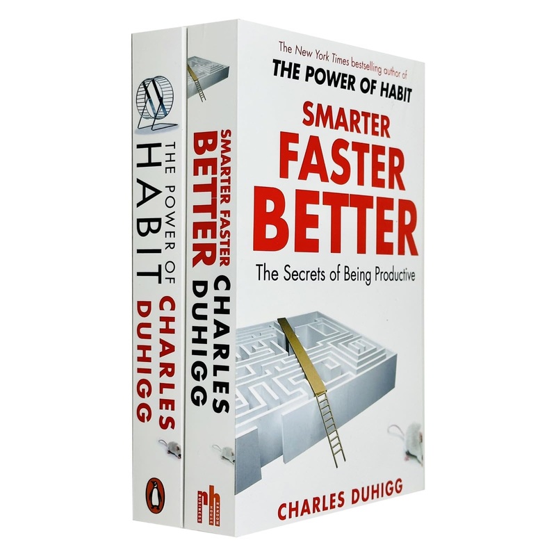The Power of Habit: Why We Do What We Do and How to Change and Smarter Faster Better: The Secrets of Being Productive 2 Books Collection Set By Charles Duhigg