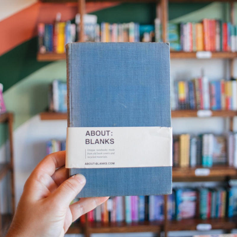 Vintage Book Journal: About Blanks Large