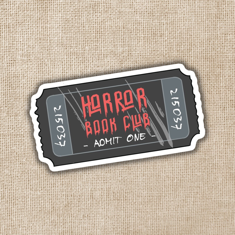 Wildly Enough – Horror Book Club Ticket Sticker