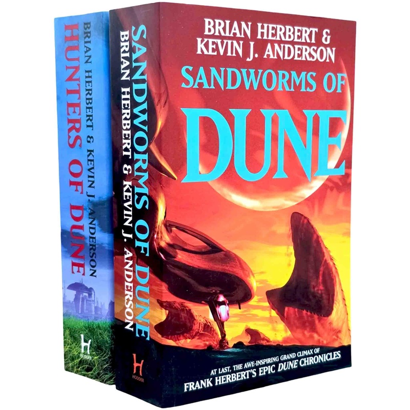 Dune Sequels 2 Books Collection Set  Hunters of Dune & Sandworms of Dune  Epic Sci-Fi Adventure,Thrilling Storylines & Classic Dune Universe Fiction