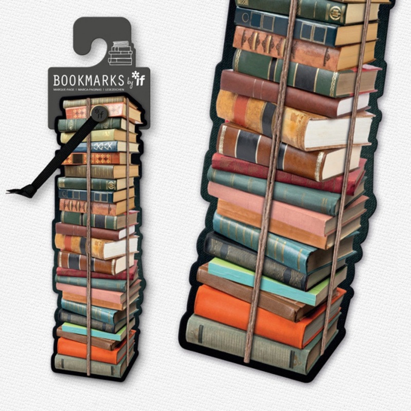 PILE OF BOOKS BOOKMARK
