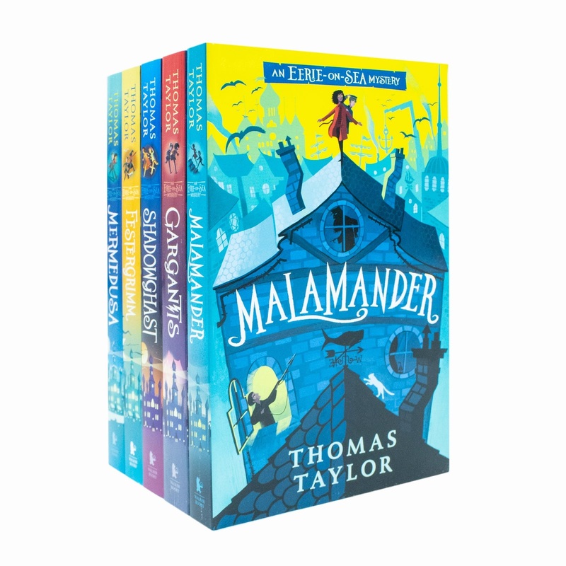 An Eerie-on-Sea Mystery Series 5 Book Set by Thomas Taylor  Malamander, Gargantis, Shadowghast, Festergrimm, Mermedusa  Kids Adventure Fiction