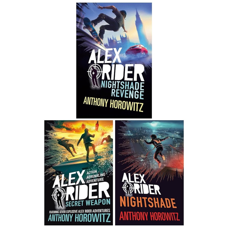 Alex Rider Series 3 Book Collection  Secret Weapon, Nightshade,& Nightshade Revenge Thrilling Spy Adventure for Teen & Young Adult Readers