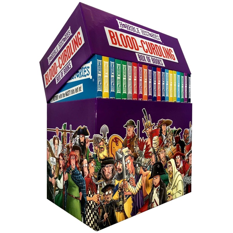 Horrible Histories 20 Book Box Set  Blood-Curdling History Collection by Terry Deary, Fun Educational Children’s Books, Engaging Stories for12+ years