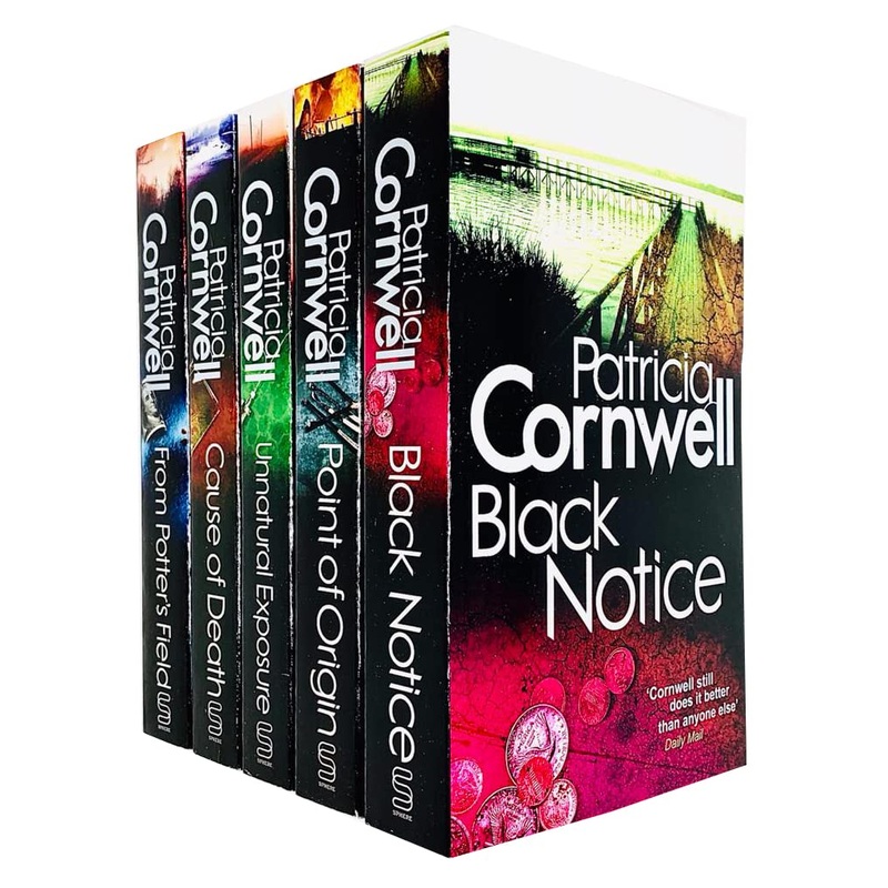 Kay Scarpetta Series 6-10: 5 Books Collection Set by Patricia Cornwell (From Potter’s Field, Cause Of Death, Unnatural Exposure, Point Of Origin, Black Notice)