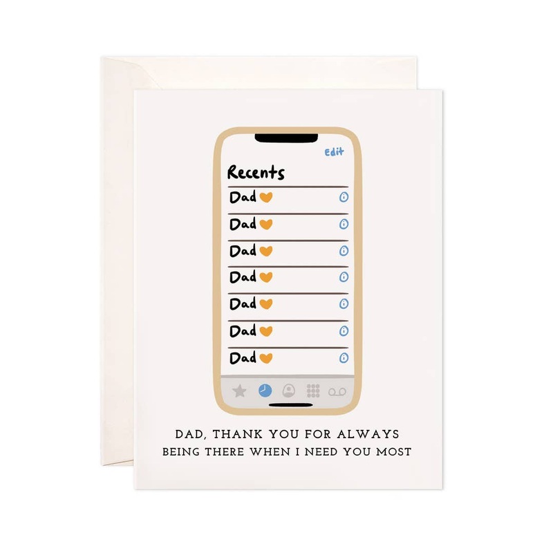 Dad’s Calls Greeting Card – Father’s Day Card