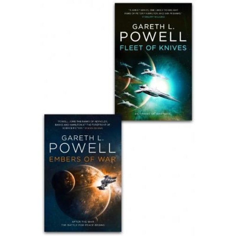 Embers Of War Series 2 Books Collection Set By Gareth L Powell – Embers Of War And Fleet Of Knives