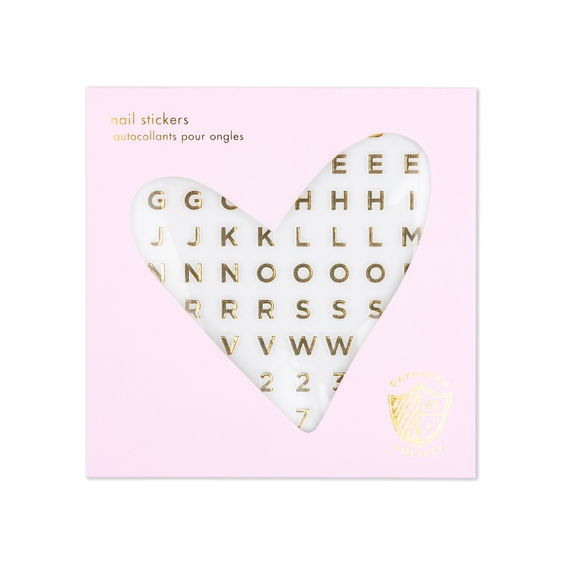 Gold Say Everything Nail Stickers – 1 Pk.