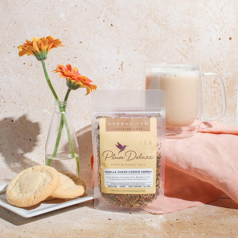 Vanilla Sugar Cookie Herbal Tea – Loose Leaf Dessert Tea 1 oz