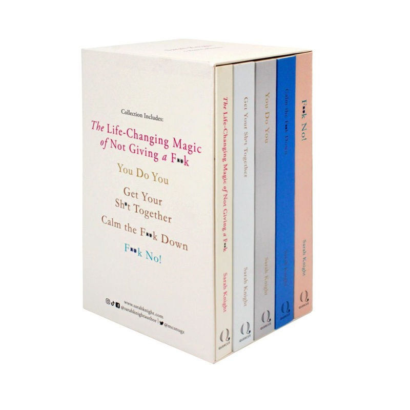 A No F*cks Given Guide Series 1-5 Book Box Set by Sarah Knight – The Life-Changing Magic of Not Giving a F*ck & More – Self-Help Book Collection