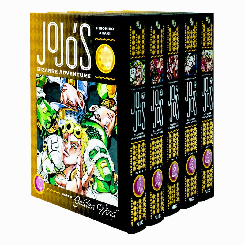 JoJo’s Bizarre Adventure Part 5- Golden Wind Series 5 Books Collection Set by Hirohiko Araki