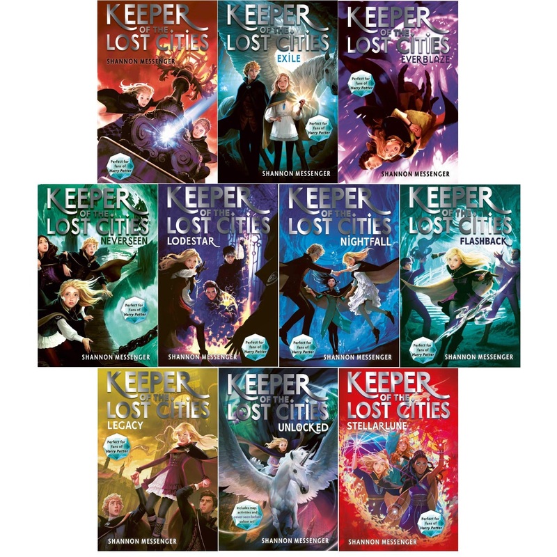 Keeper of the Lost Cities Series Volume 1 – 10 Collection Books Set by Shannon Messenger (Stellarlune, Unlocked, Legacy)