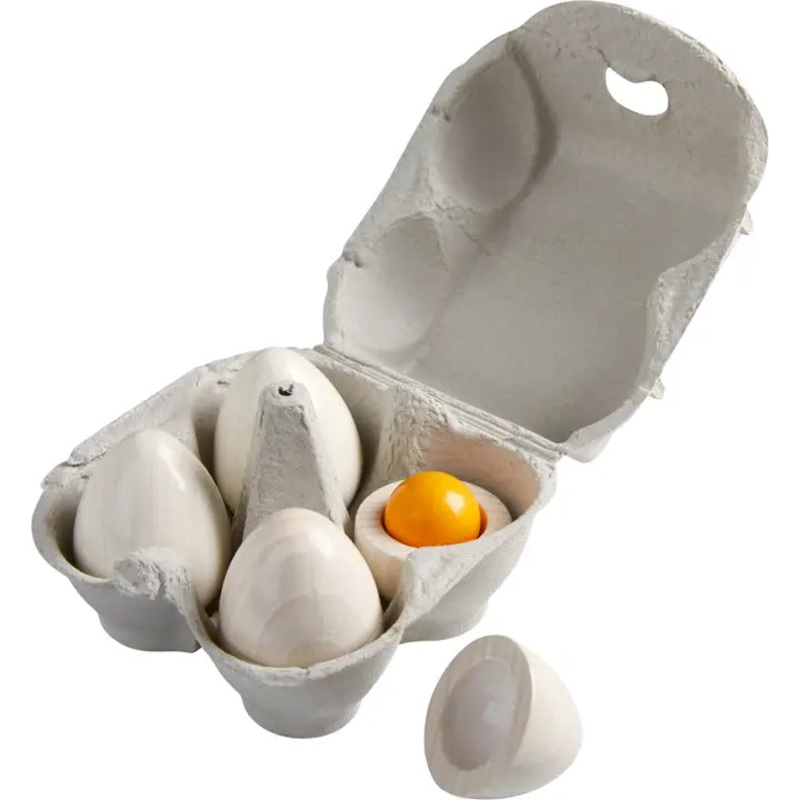 Haba Wooden Eggs with Removable Yolk Play Food