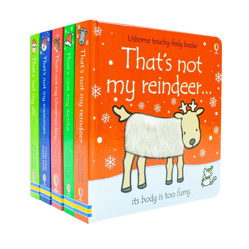 Usborne Thats Not My Christmas Series 5 Books Collection Set (Touchy-Feely Board Books) by Fiona Watt Inc That’s Not My Christmas Fairy, Snowman, Elf, Santa & Reindeer