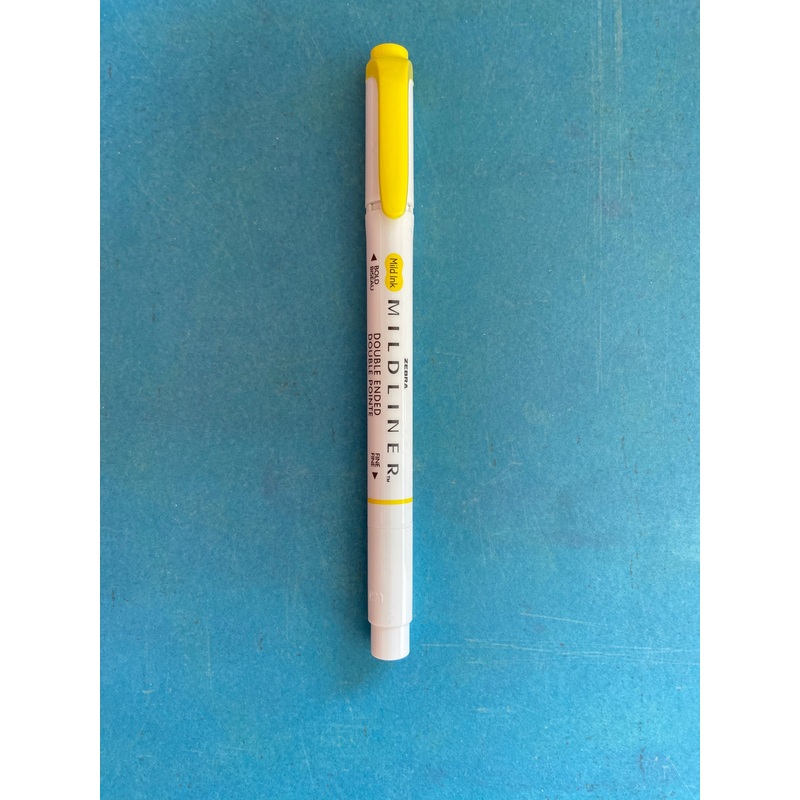 Zebra Mildliner Double-Ended Highlighter – Lemon Yellow