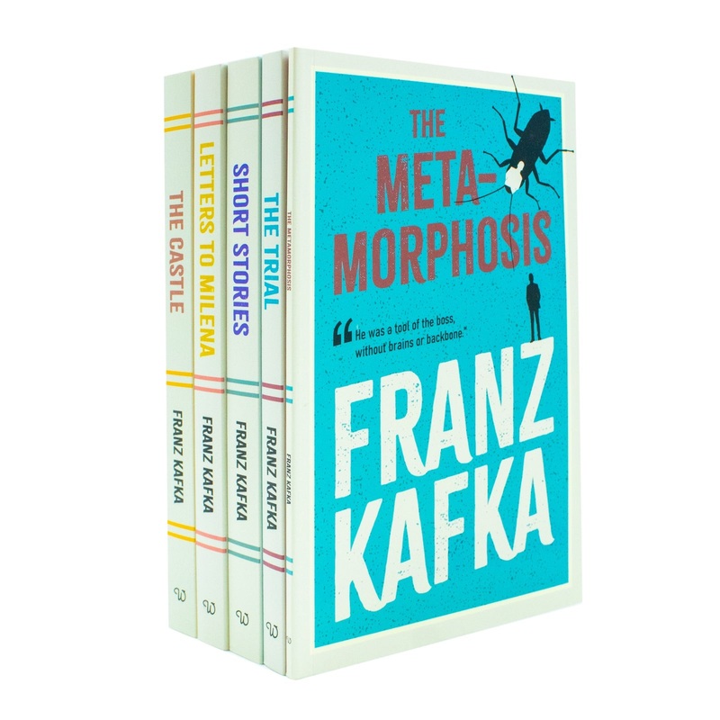 Curated Works of Franz Kafka 5 Books Set – Classic Literary Fiction Short Story  Novels Paperback Collection, Age 12+