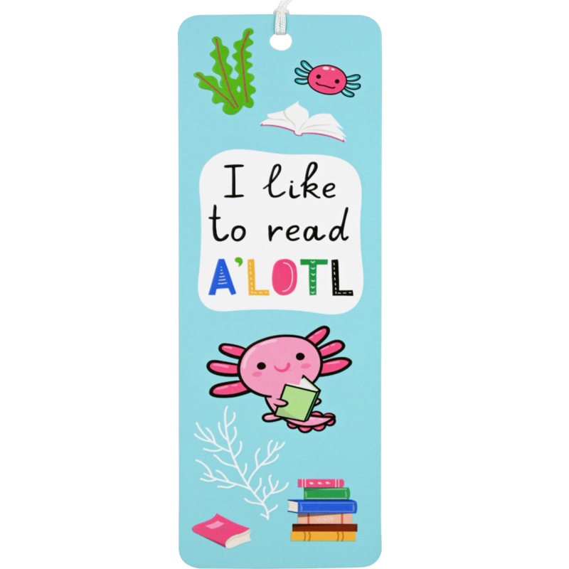 Axolotl Beaded Bookmark