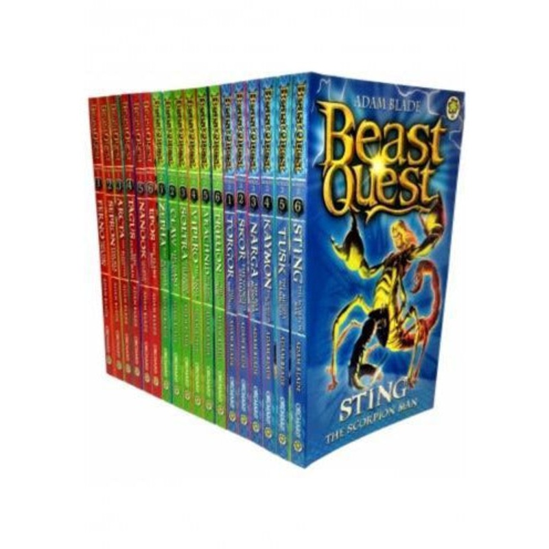 Beast Quest Series Adam Blade 18 Books Collection Set Series 1 2 And 3