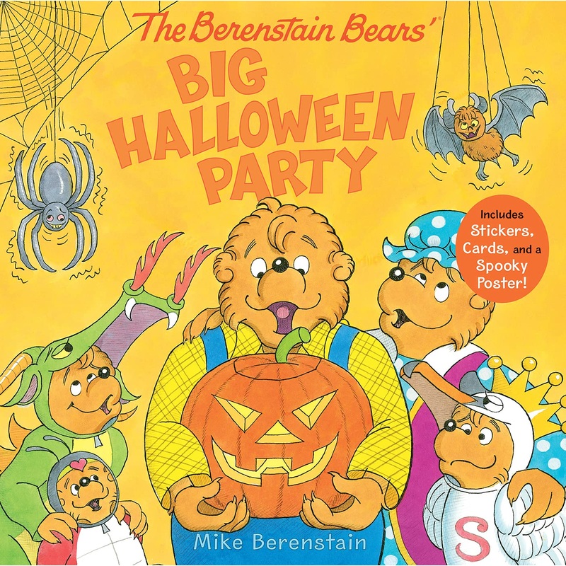 The Berenstain Bears’ Big Halloween Party: Includes Stickers, Cards, and a Spooky Poster! Hardcover